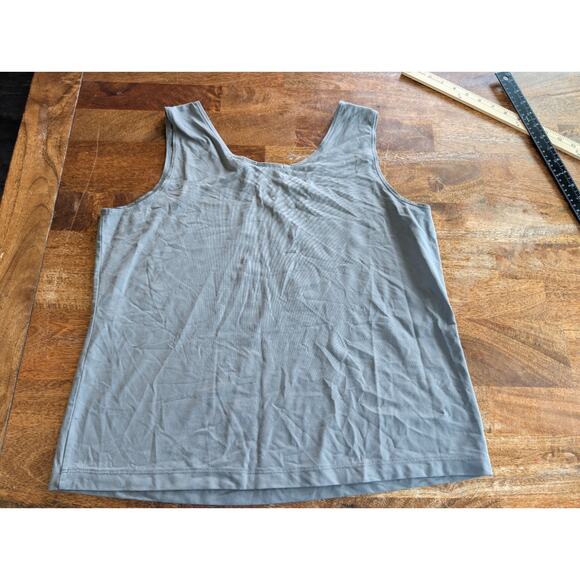 Women's tank top Camisole Chico's Size 3 Extra Large XL Gray Sleeveless Layering - Picture 5 of 9